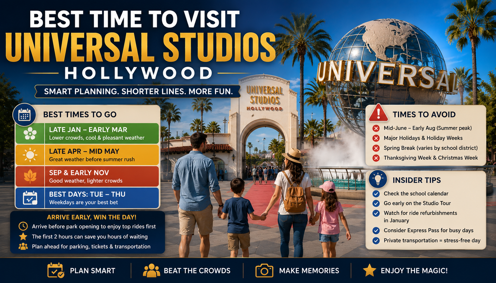 Best Time to Visit Universal Studios Hollywood