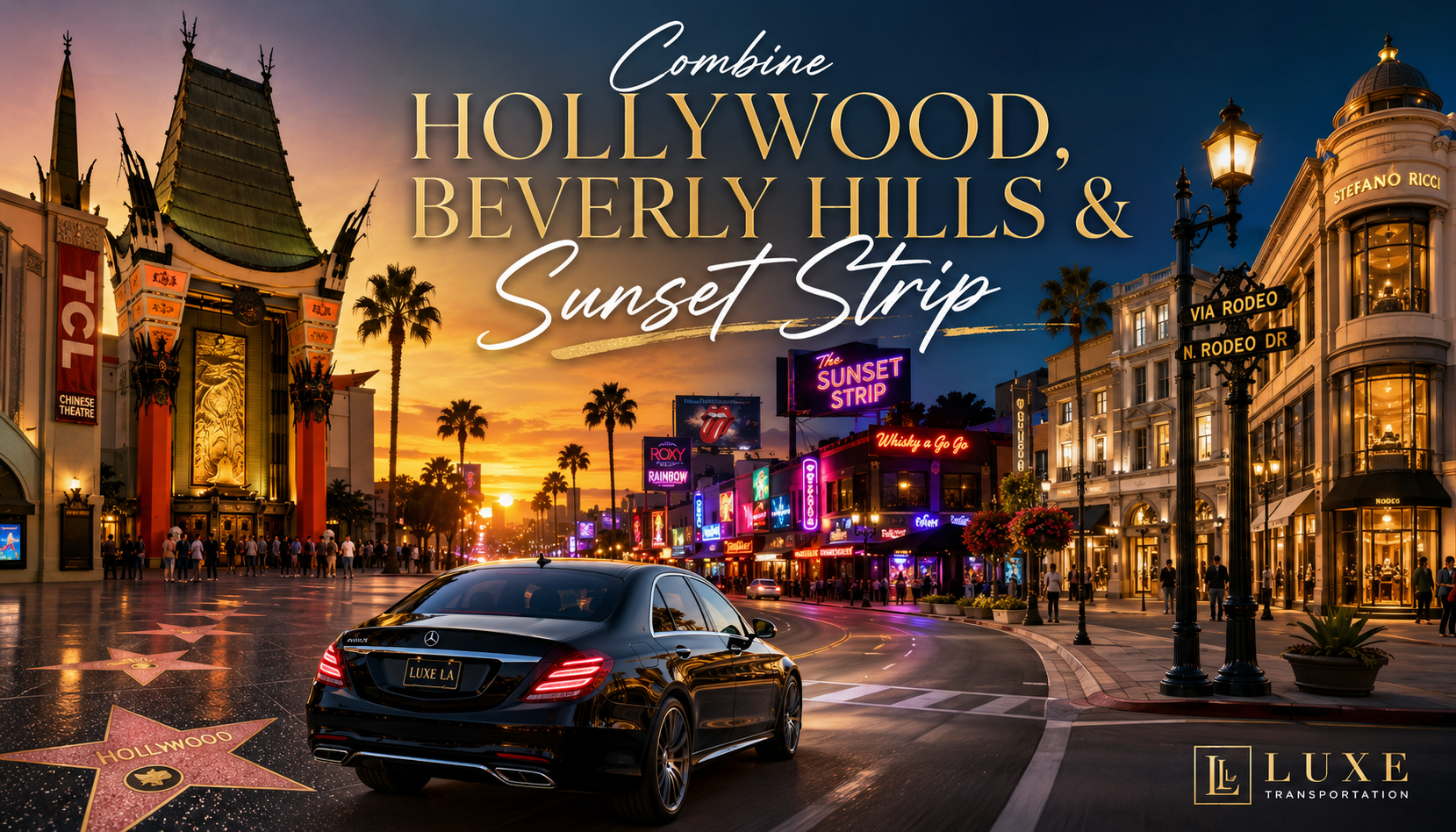Combine Hollywood, Beverly Hills & Sunset Strip