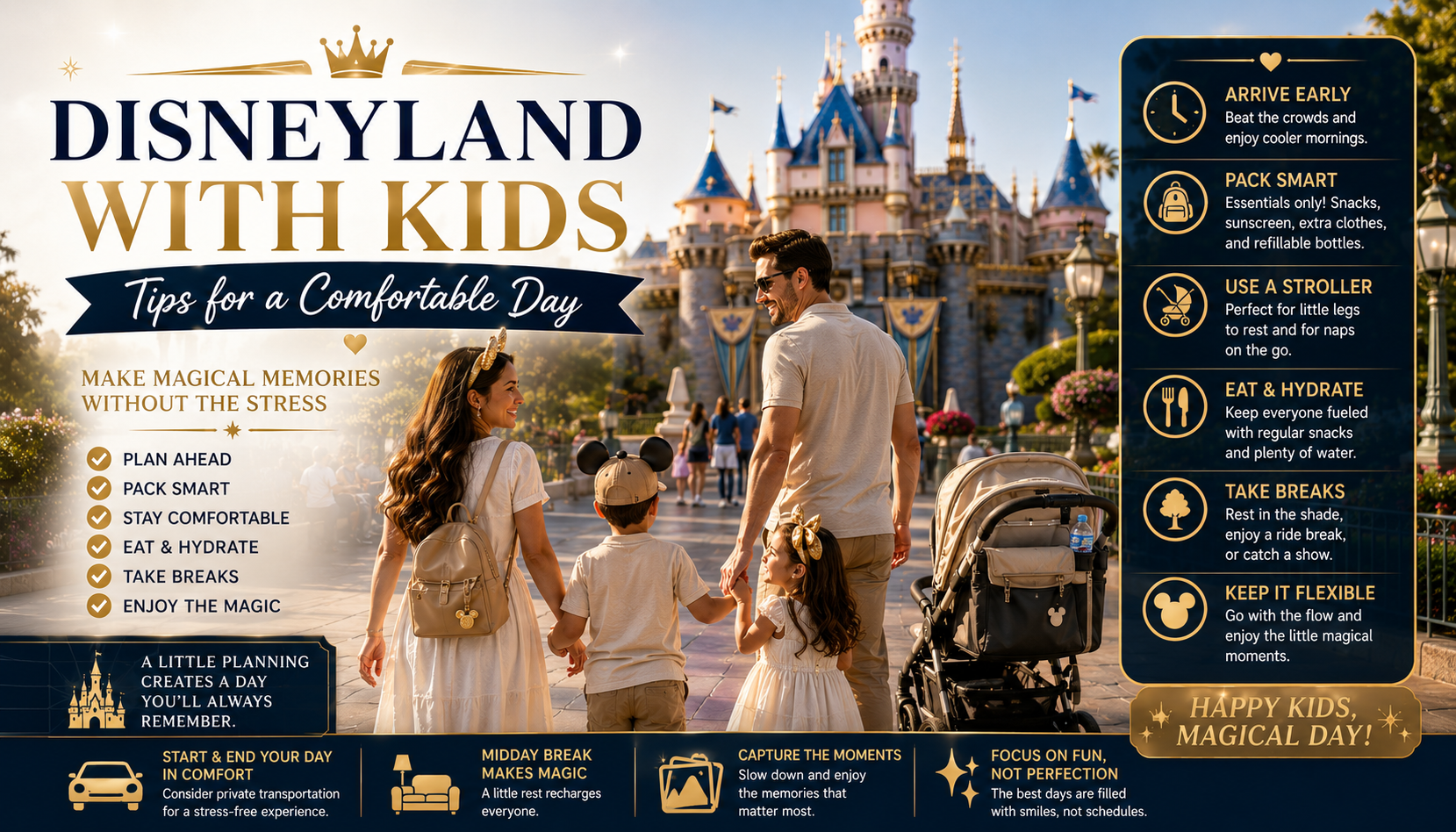 Disneyland With Kids Tips for a Comfortable Day