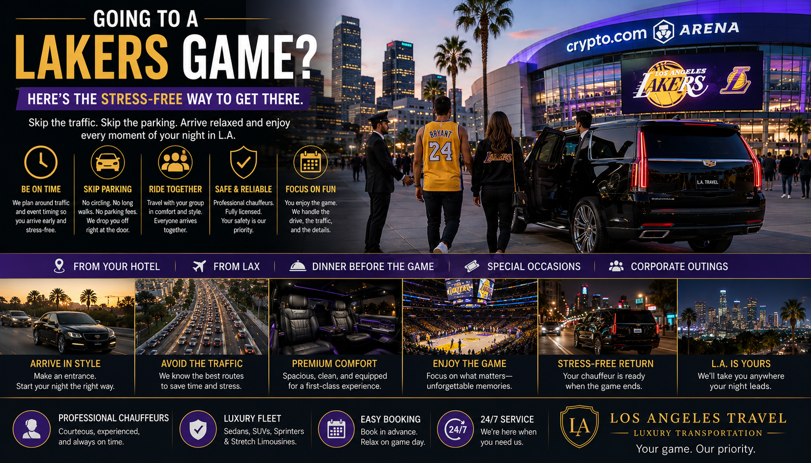 Going to a Lakers Game? Stress-Free Way There