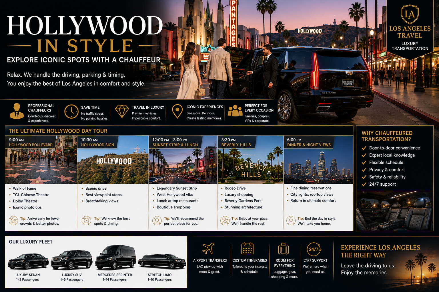 Hollywood in Style With a Chauffeur