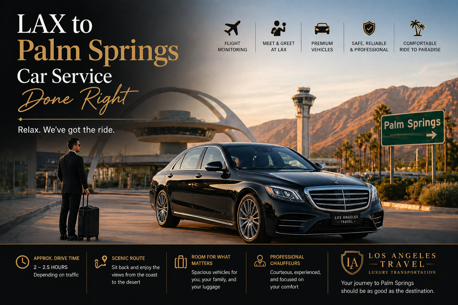 LAX to Palm Springs Car Service Done Right