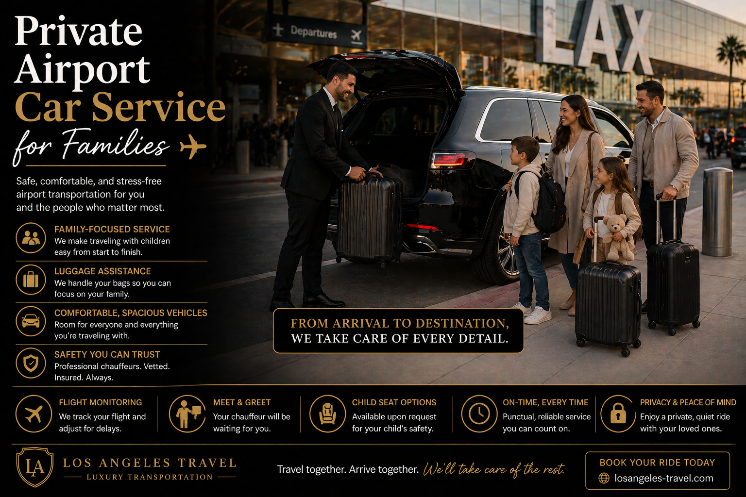 Private Airport Car Service for Families