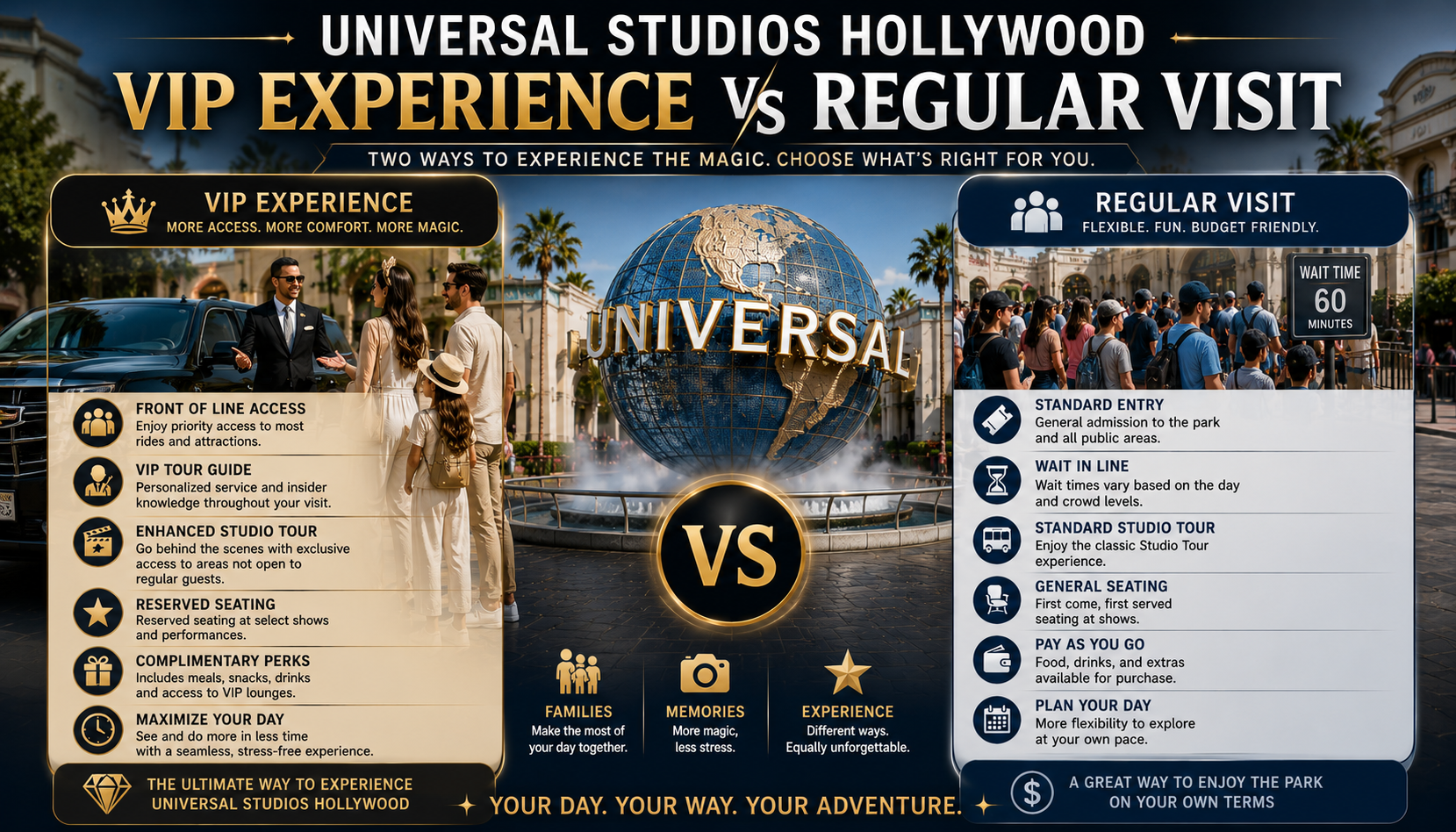 Universal Studios Hollywood VIP Experience vs Regular Visit