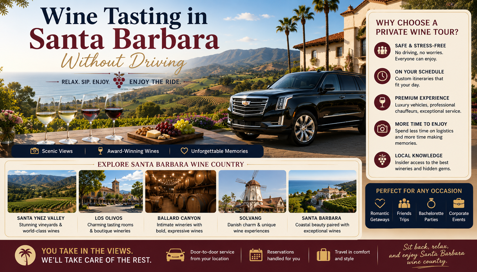 Wine Tasting in Santa Barbara Without Driving