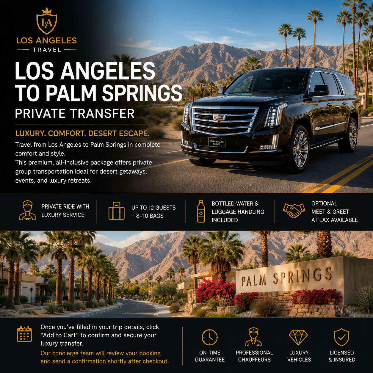 LAX to Palm Springs – Private Group Transfer