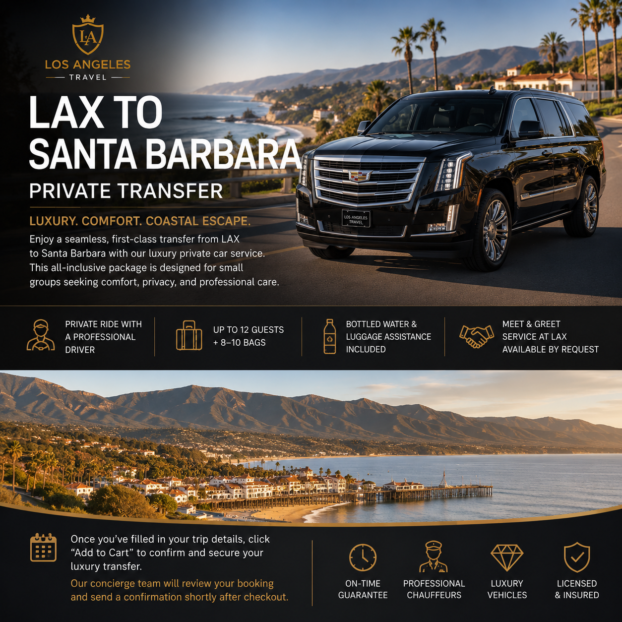 LAX to Santa Barbara – Private Group Transfer