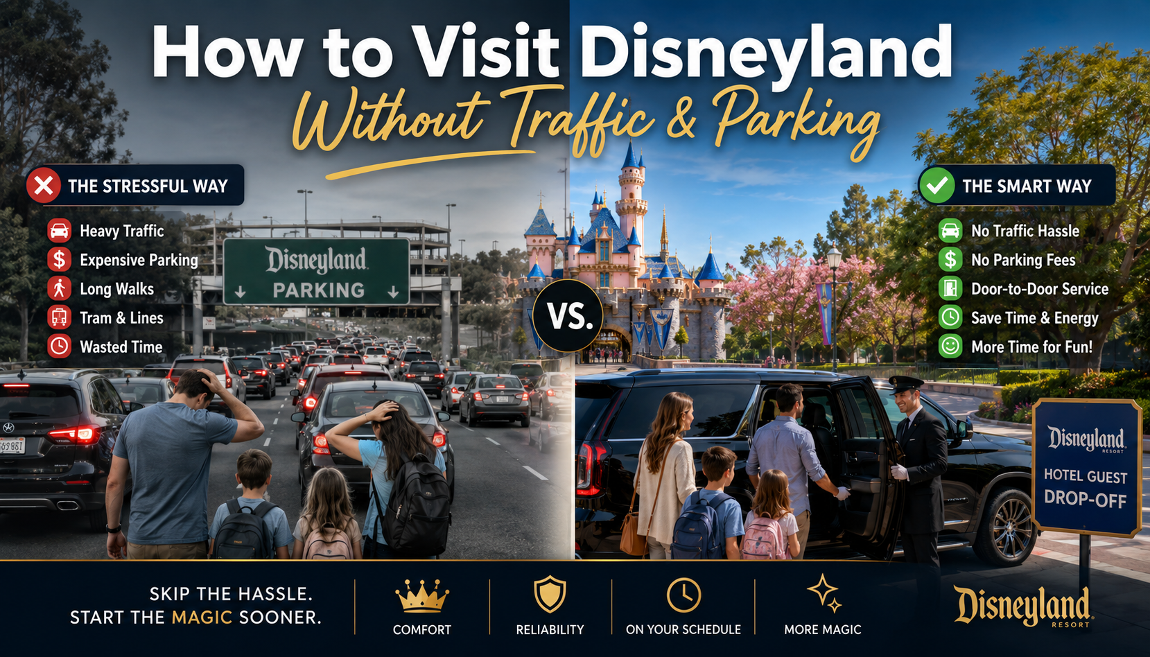How to Visit Disneyland Without Traffic & Parking