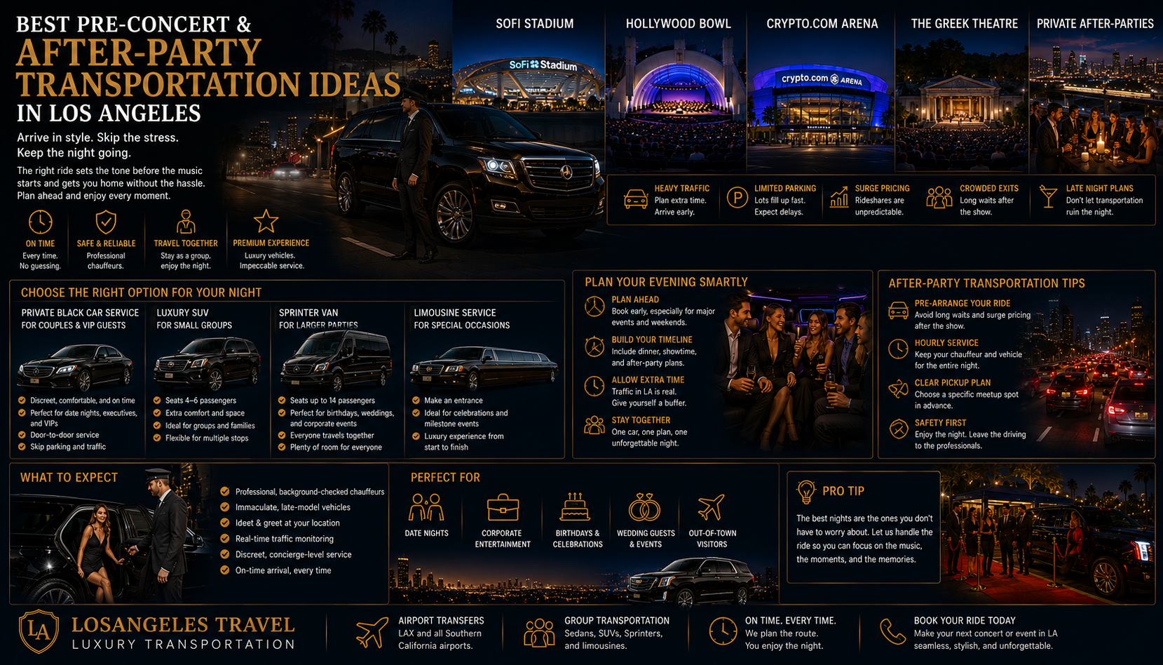 Pre-Concert & After-Party Transportation in LA