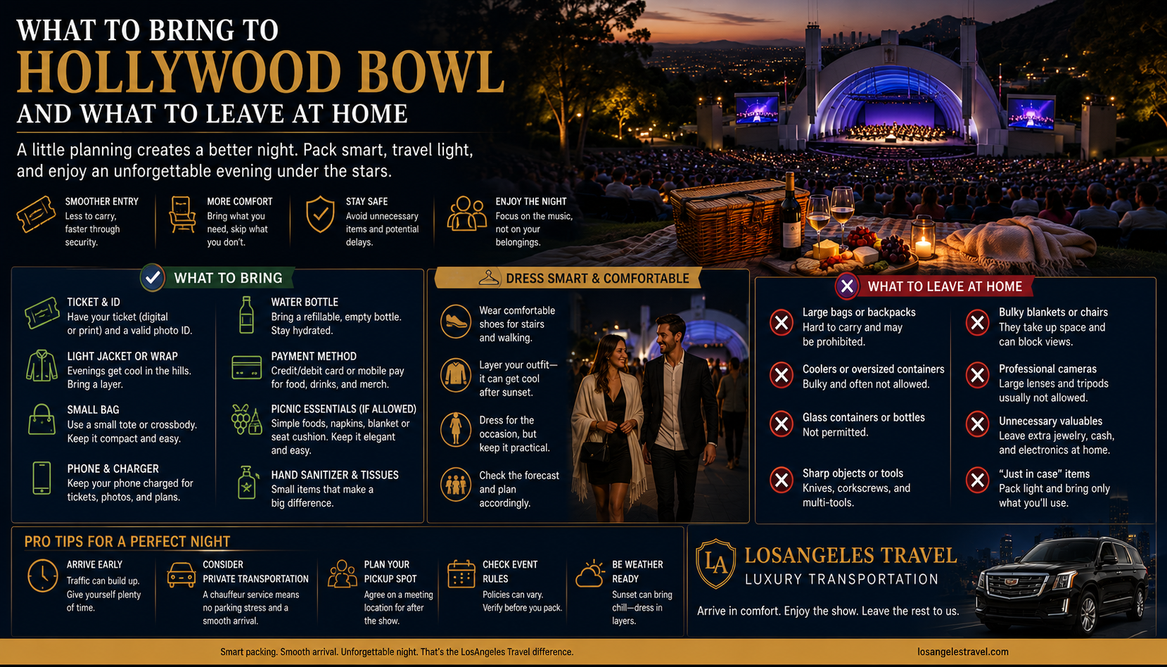 What to Bring to Hollywood Bowl - And Skip