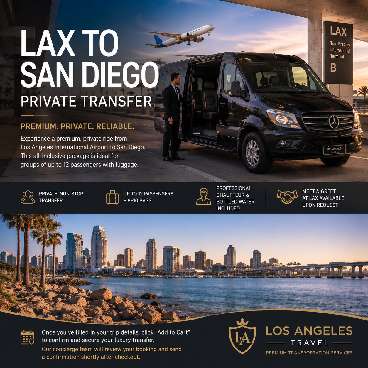 LAX to San Diego – Private Group Transfer