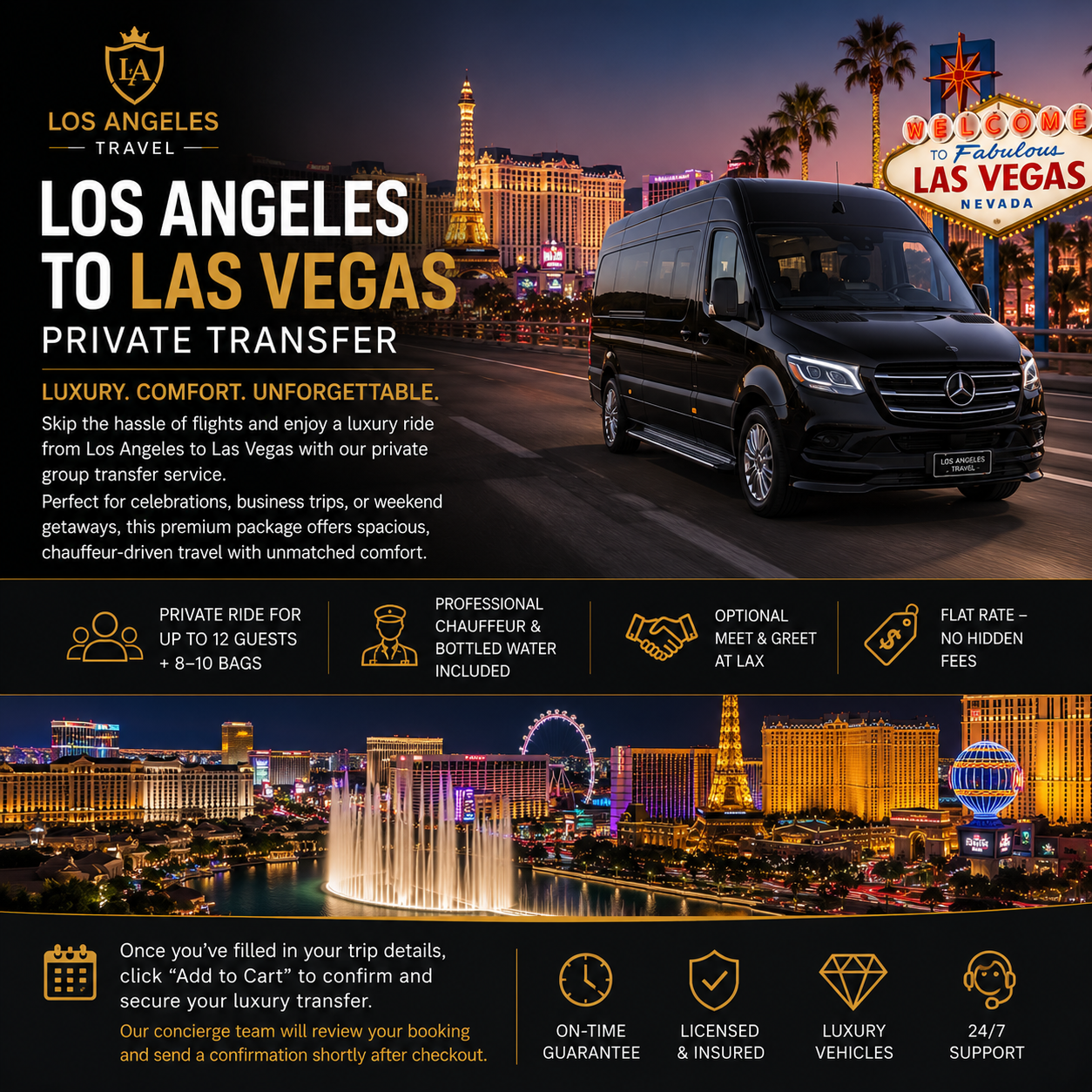 LAX to Las Vegas – Private Group Transfer